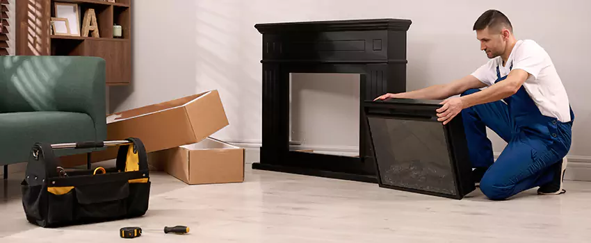 Old Rusted Metal Fireplace Repair And Replacement in Franklin, IN